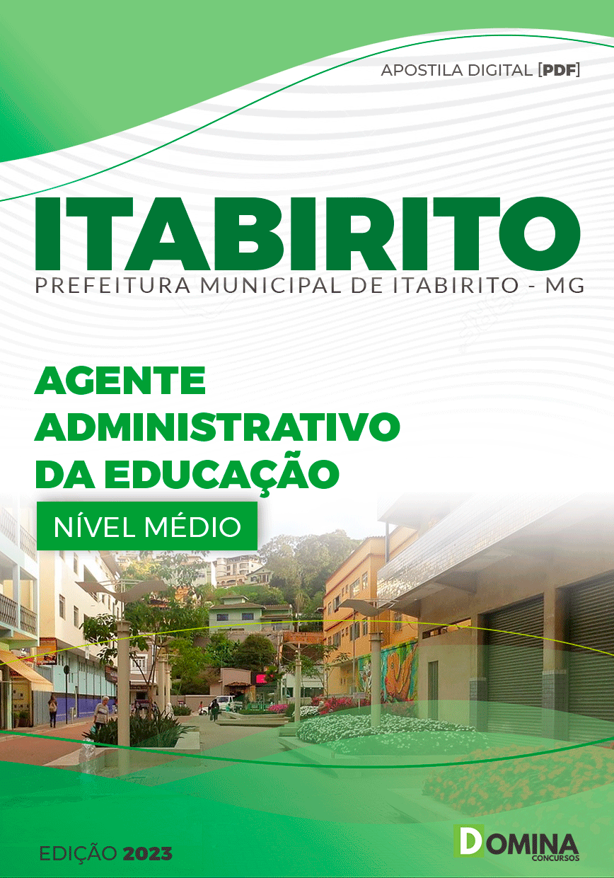 Apostila Prefeitura Itabirito MG 2023 Agente Administrativo Educação