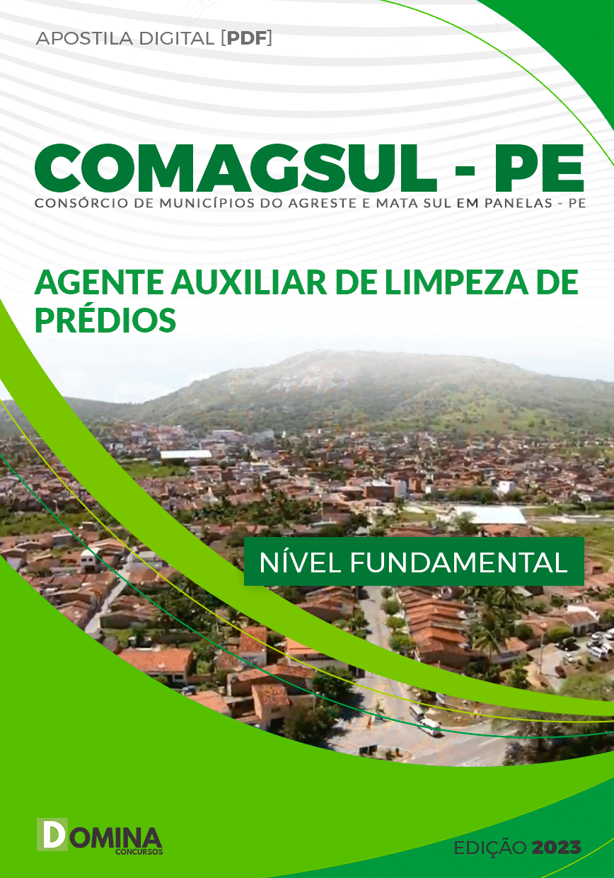 Apostila COMAGSUL Panelas PE 2023 Auxiliar Limpeza Prédios