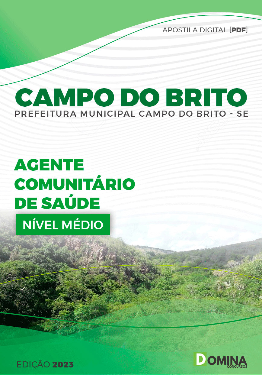Apostila Pref Campo do Brito SE 2023 Agente Comunitário Saúde