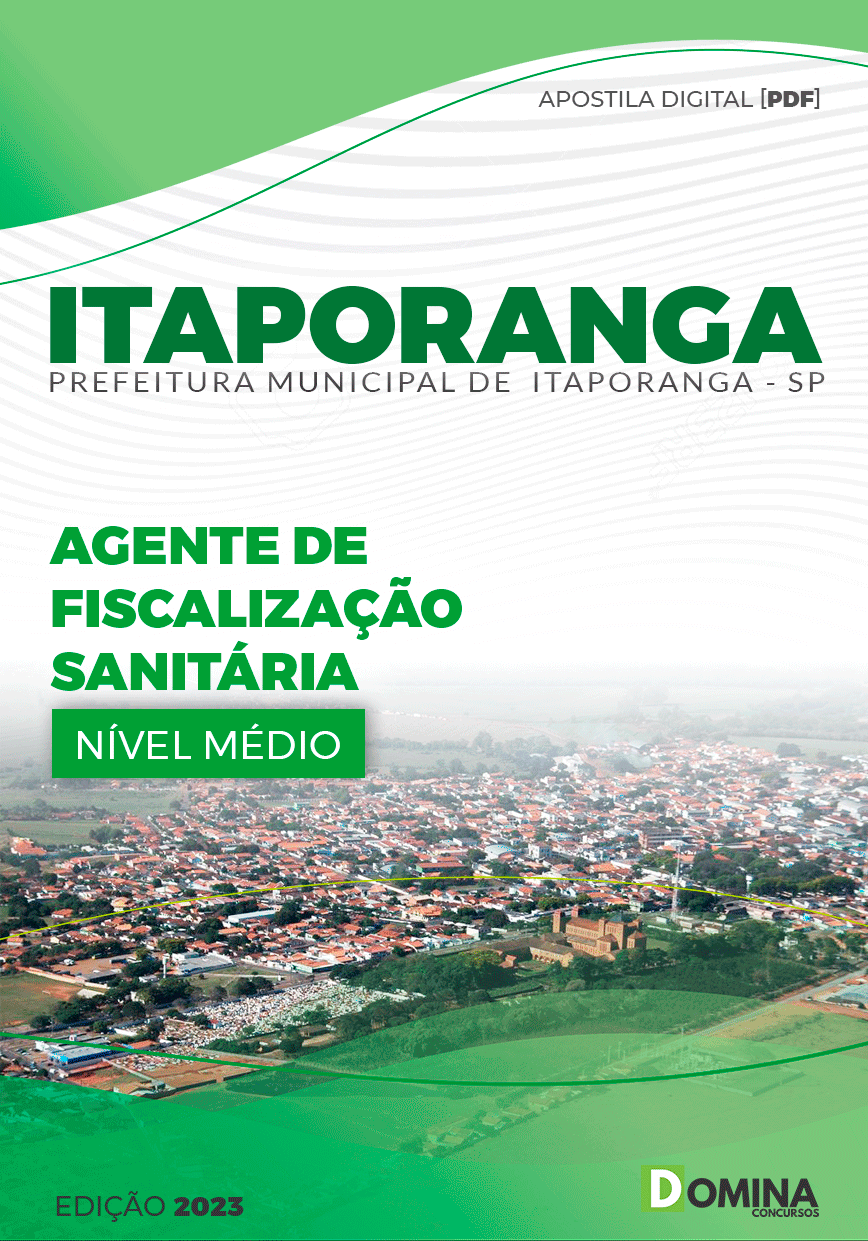 Apostila Pref Itaporanga SP 2024 Agente Fiscalização Sanitária