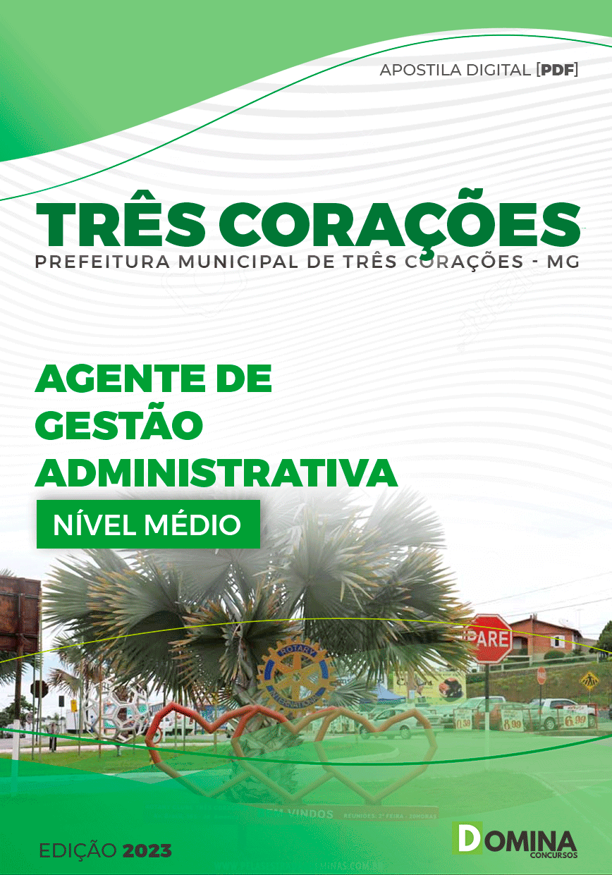 Apostila Pref Três Corações MG 2024 Agente Gestão Administrativo