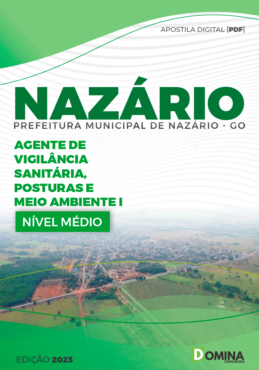 Apostila Pref Nazário GO 2023 Agente Vigilância Sanitária