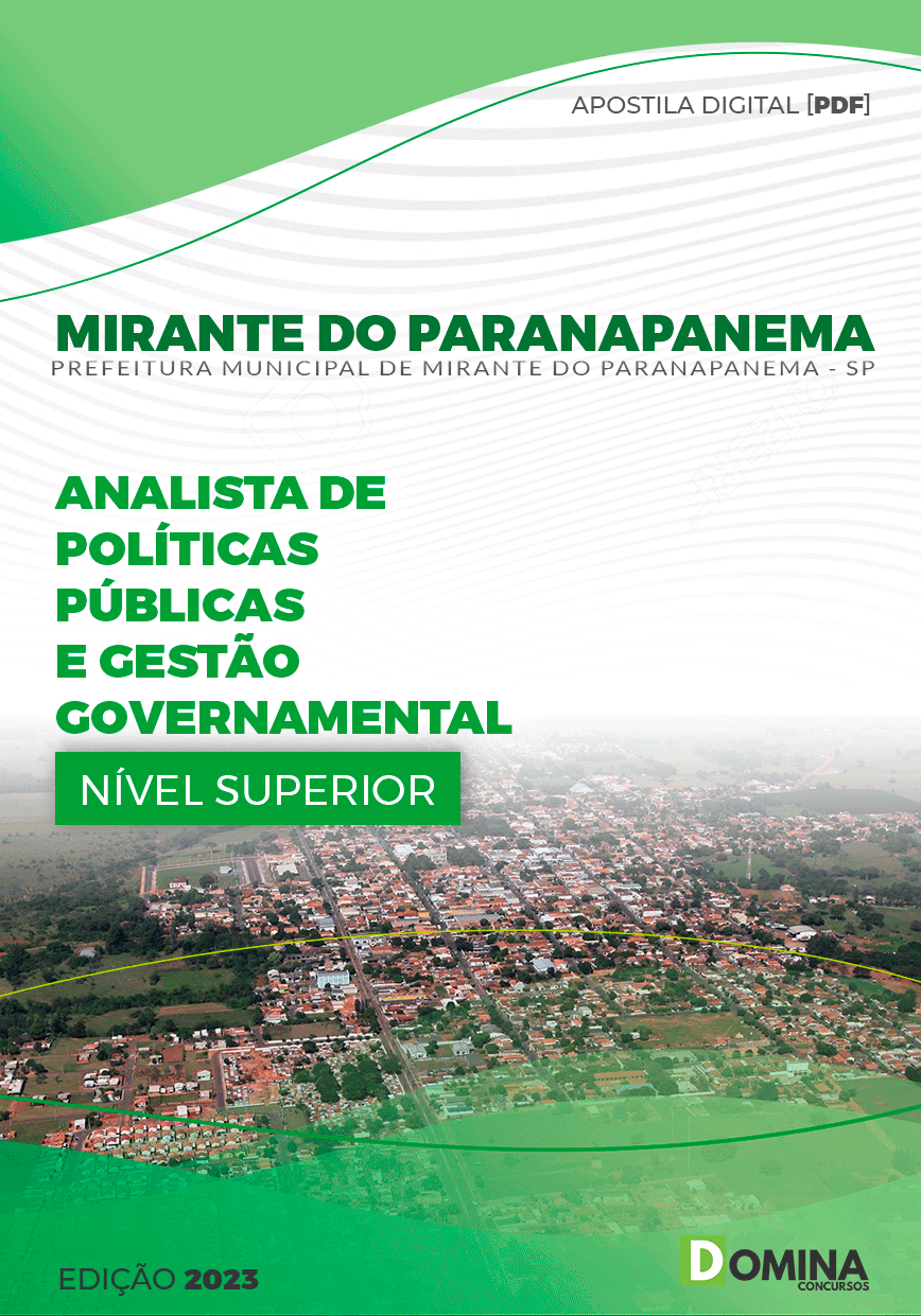 Pref Mirante Paranapanema SP 2023 Analista de Politicas Públicas