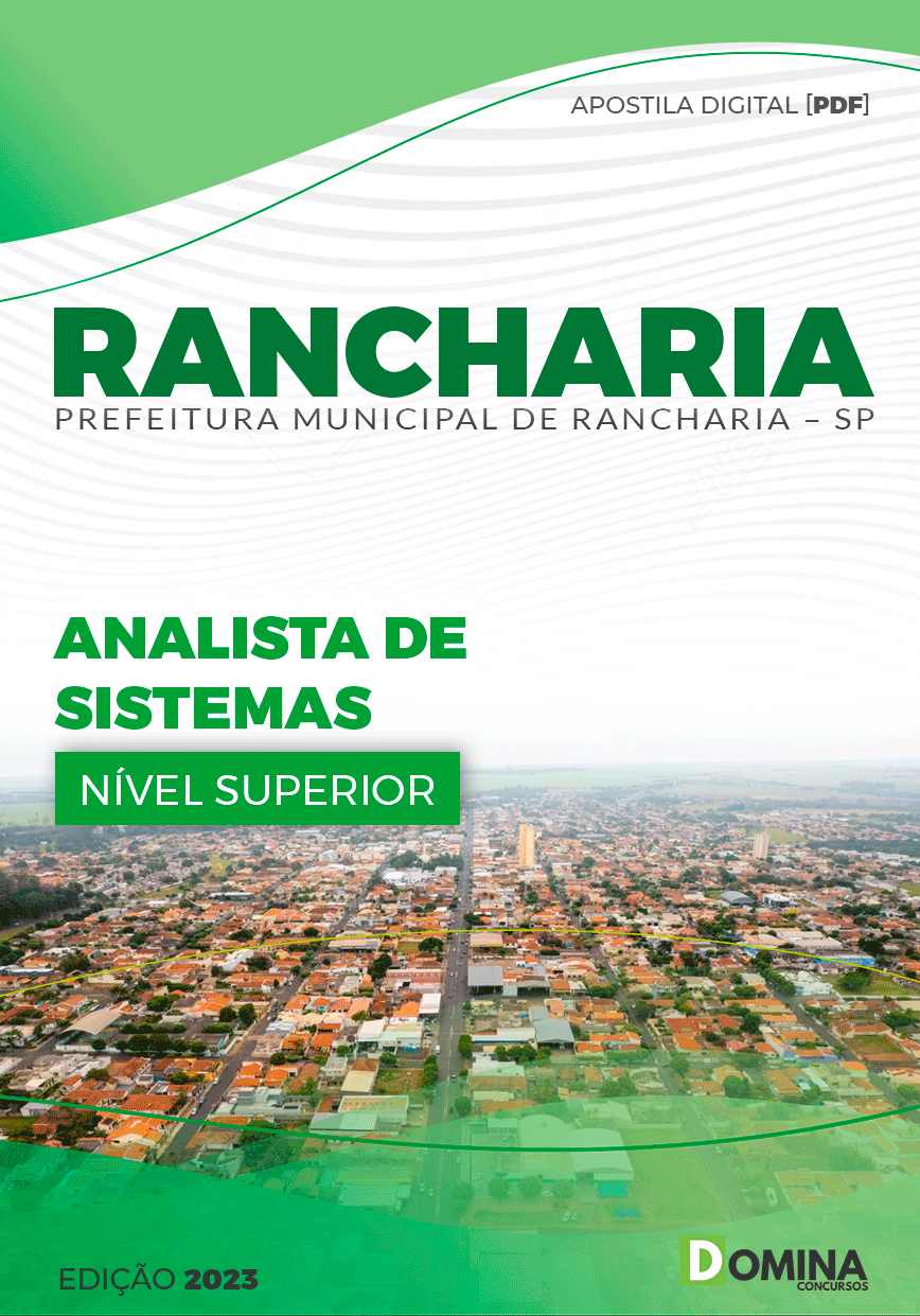 Apostila Pref Rancharia SP 2023 Analista Sistemas