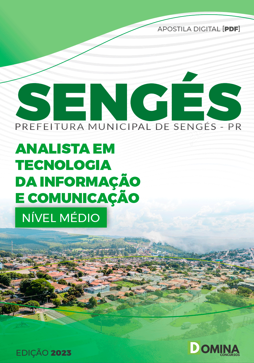 Apostila Pref Sengés PR 2023 Analista Tecnologia Informação Comunicação