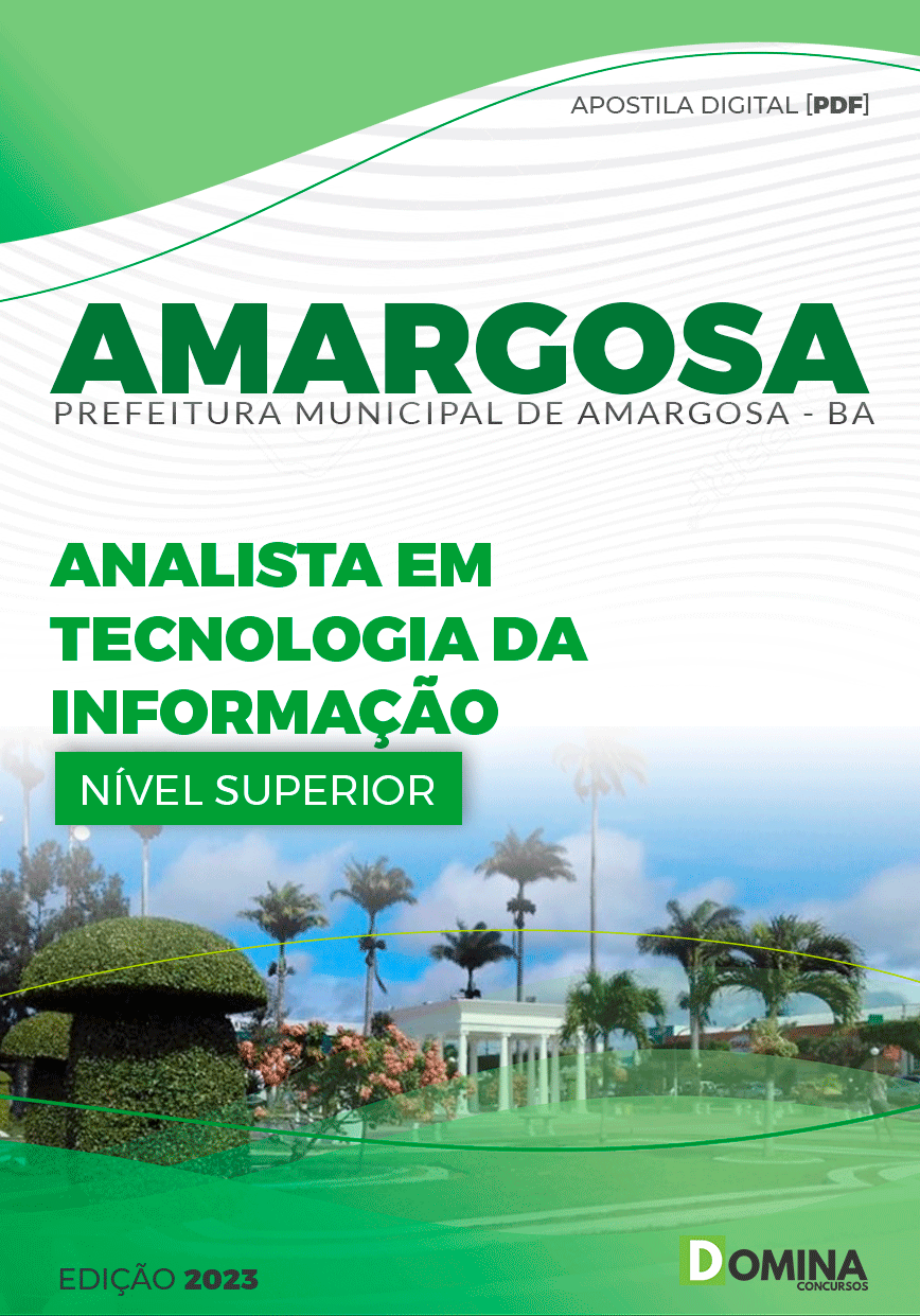 Apostila Pref Amargosa BA 2023 Analista Tecnologia da Informação