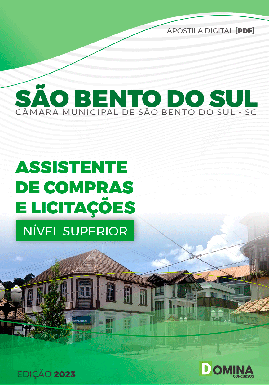 Câmara São Bento do Sul SC 2023 Assistente Compras Licitações