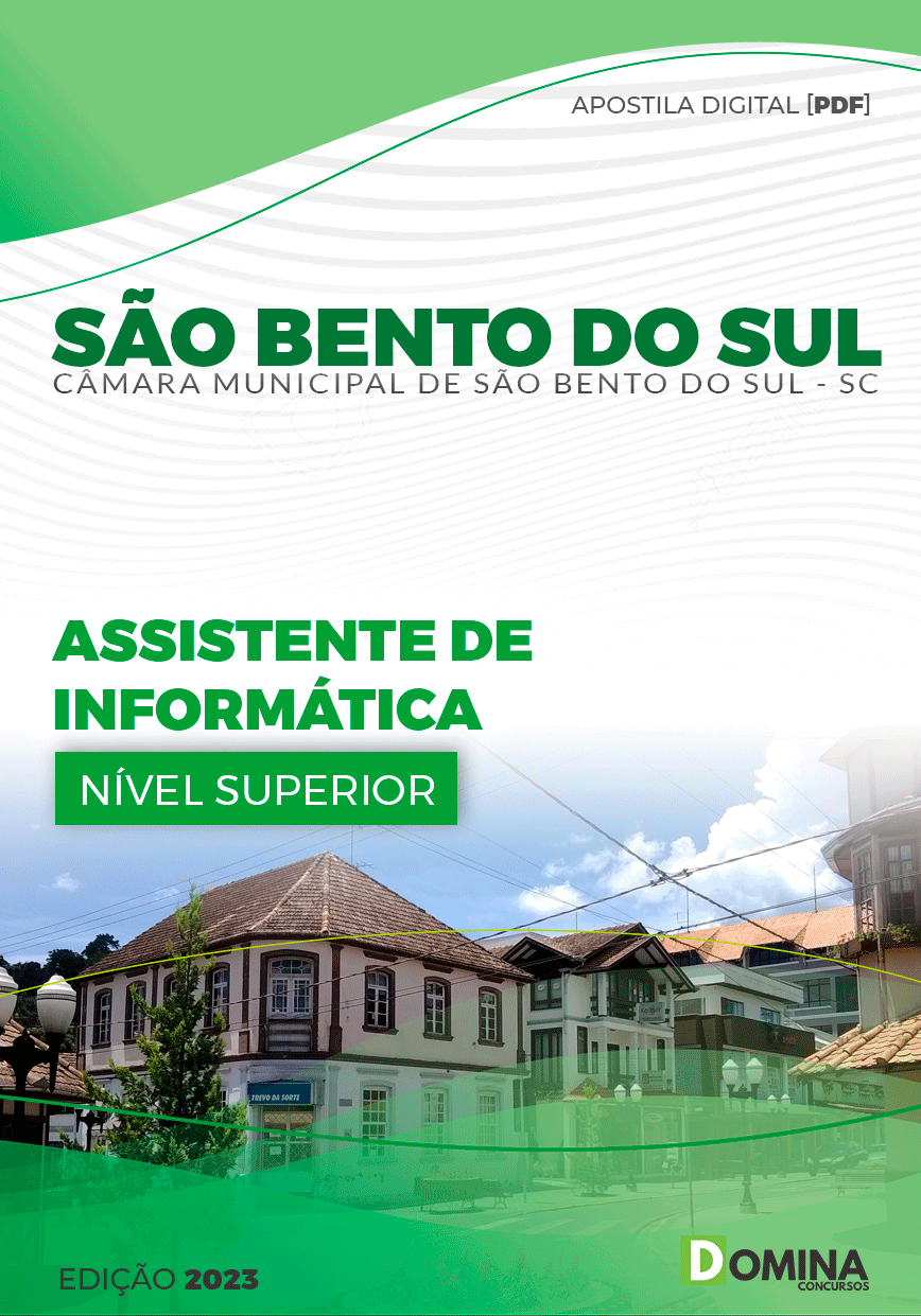 Câmara São Bento do Sul SC 2023 Assistente de Informática