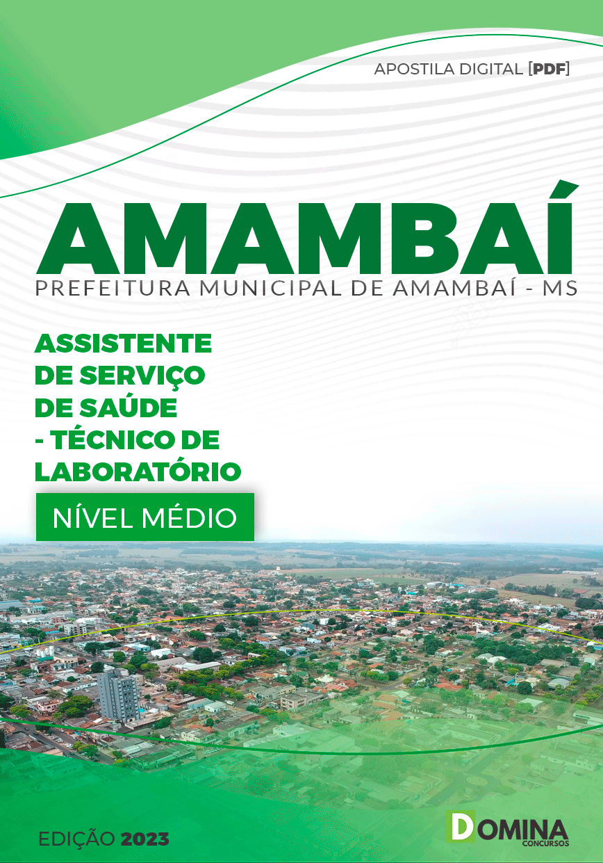 Apostila Concurso Pref Amambai MS 2023 Técnico Laboratório