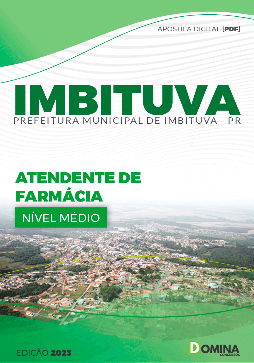Apostila Prefeitura Imbituva PR 2023 Atendente Farmácia