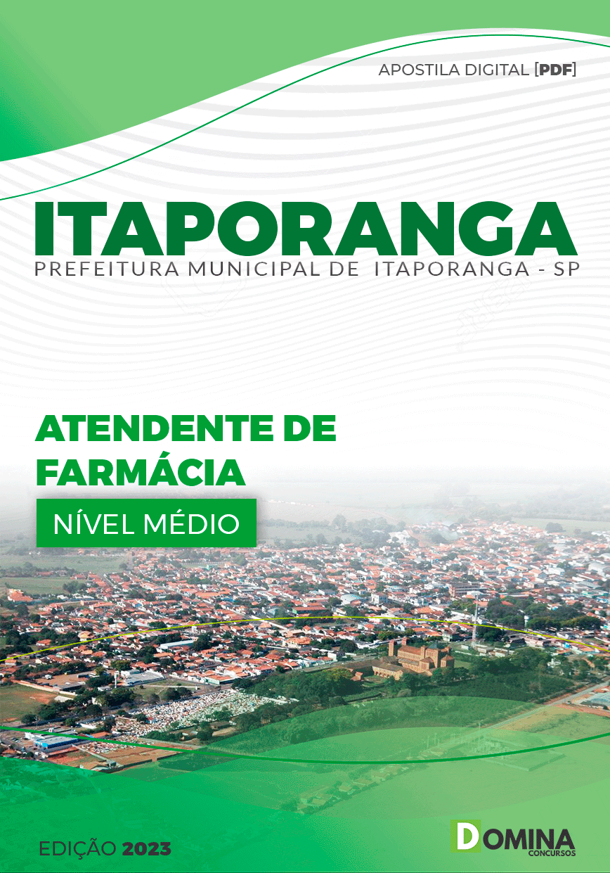 Apostila Pref Itaporanga SP 2024 Atendente Farmácia