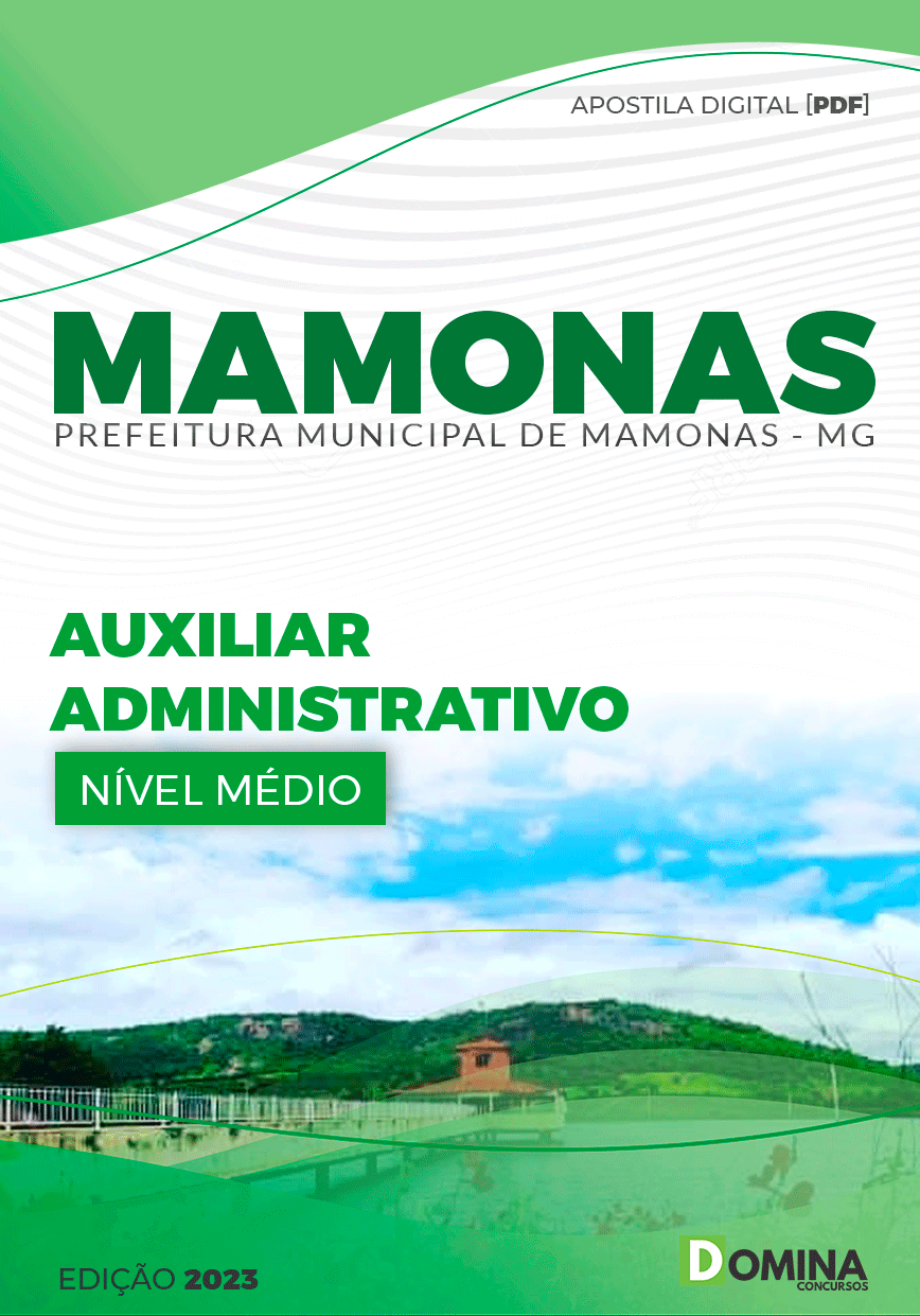 Apostila Pref Mamonas MG 2023 Auxiliar Administrativo