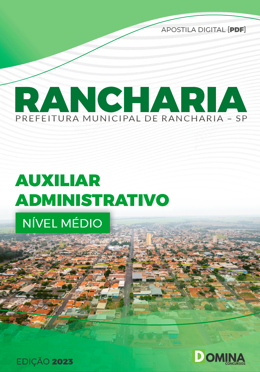 Apostila Pref Rancharia SP 2023 Auxiliar Administrativo
