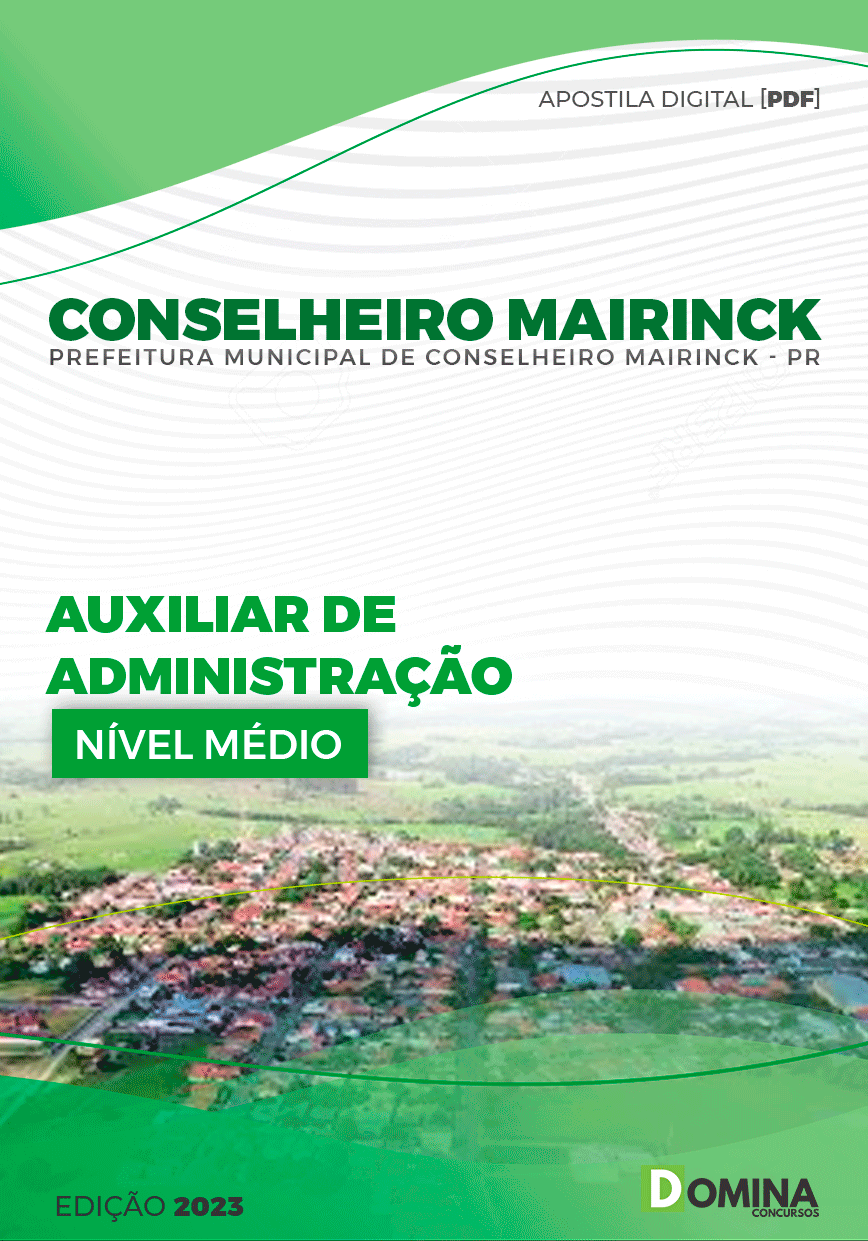 Pref Conselheiro Mairinck PR 2023 Auxiliar de Administração