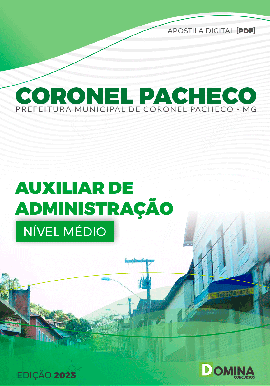 Apostila Pref Coronel Pacheco MG 2024 Auxiliar de Administração
