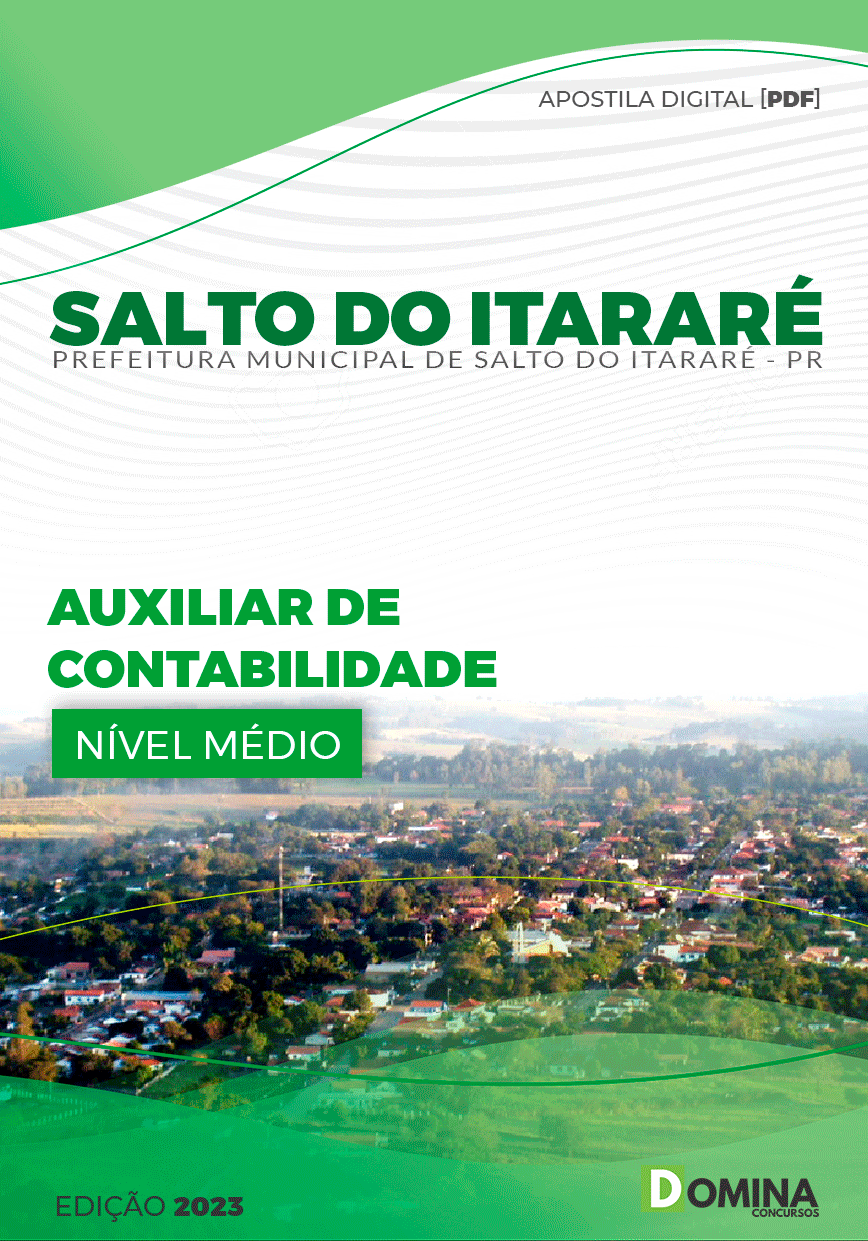 Apostila Pref Salto do Itararé PR 2023 Auxiliar de Contabilidade