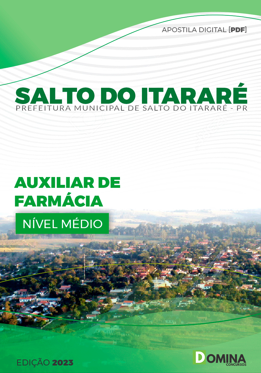 Apostila Pref Salto do Itararé PR 2023 Auxiliar de Farmácia