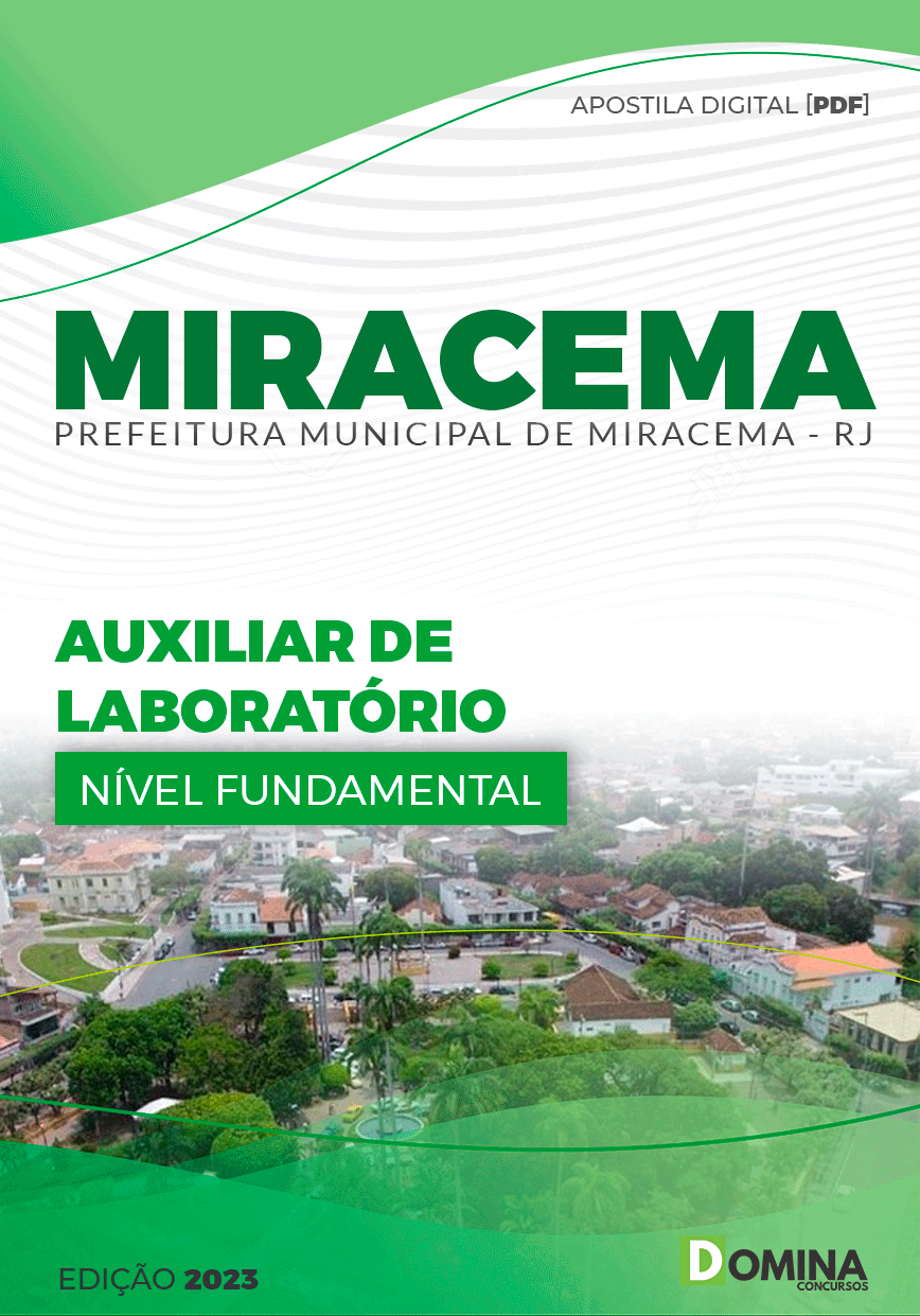 Apostila Pref Miracema RJ 2023 Auxiliar de Laboratório