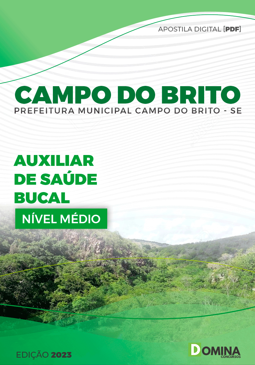 Apostila Pref Campo do Brito SE 2023 Auxiliar Saúde Bucal