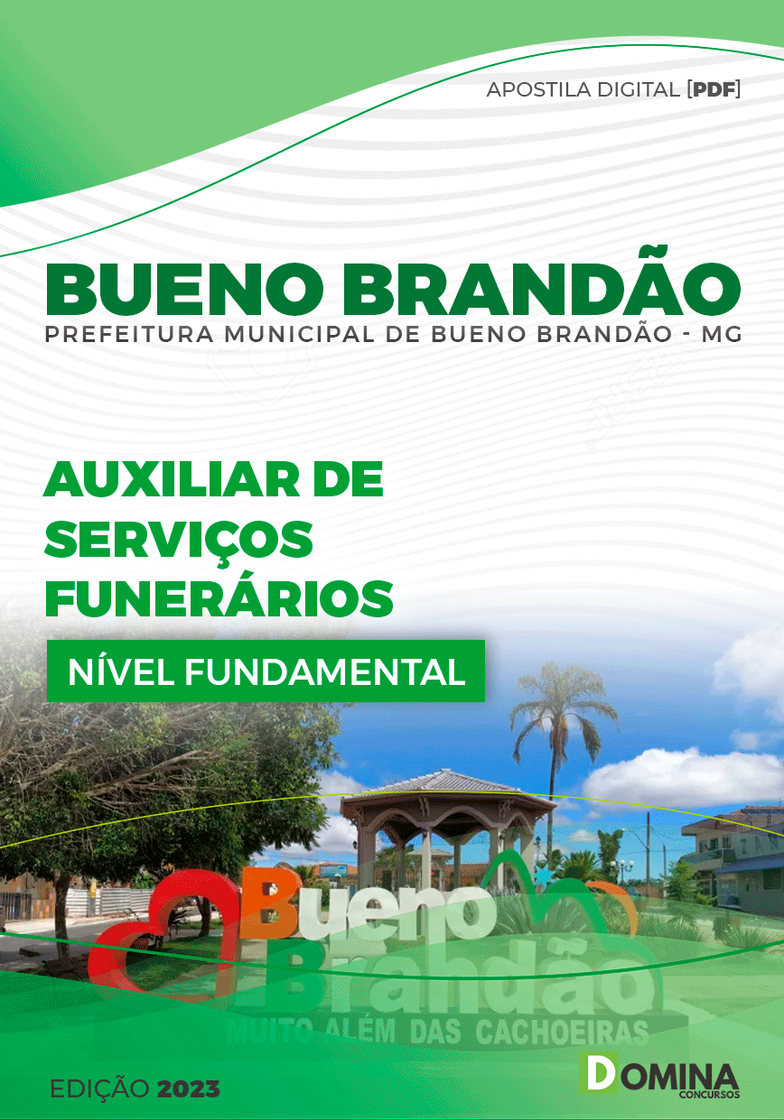 Apostila Pref Bueno Brandão MG 2023 Auxiliar Serviços Funerários