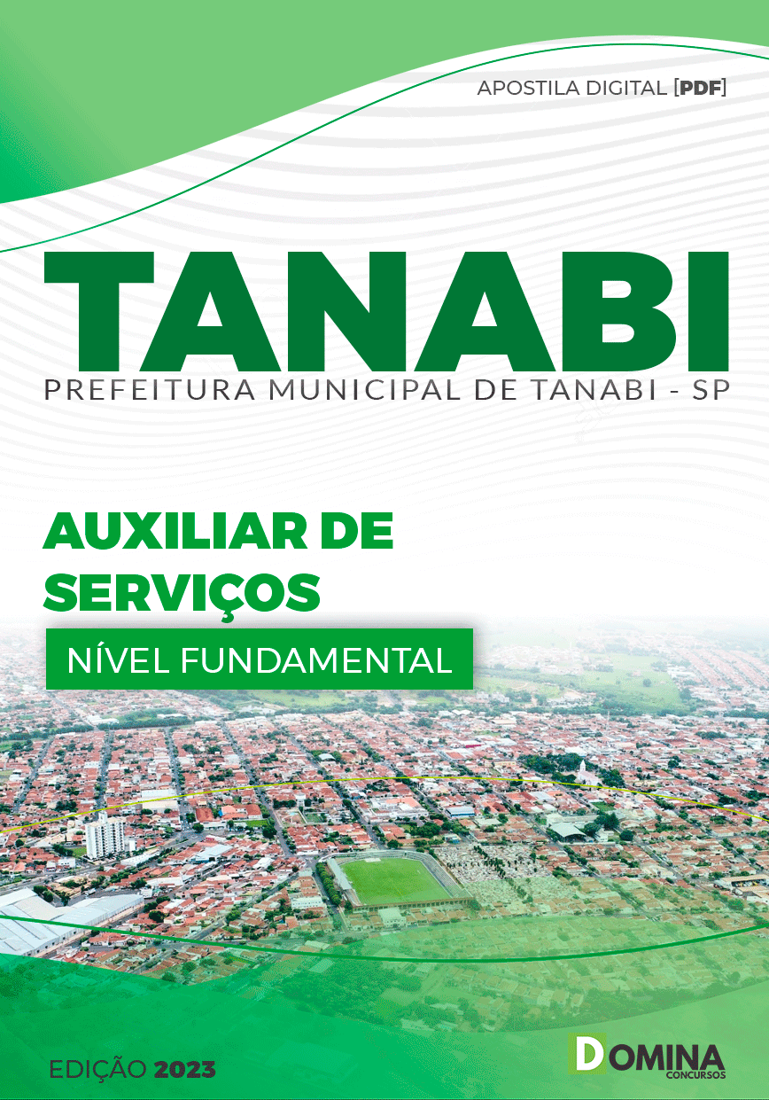 Apostila Pref Tanabi SP 2023 Auxiliar de Serviços