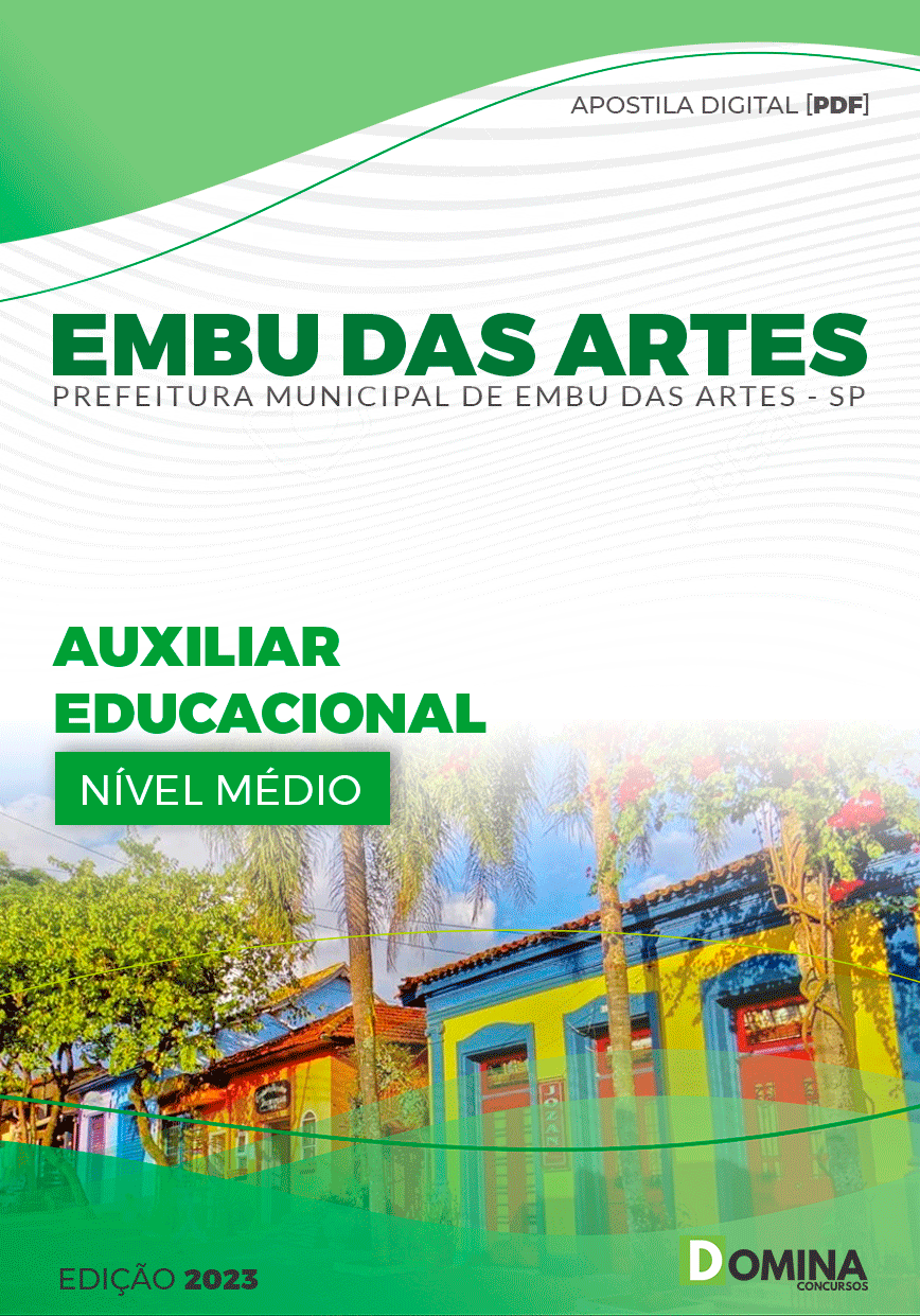 Apostila Pref Embu das Artes SP 2023 Auxiliar Educacional