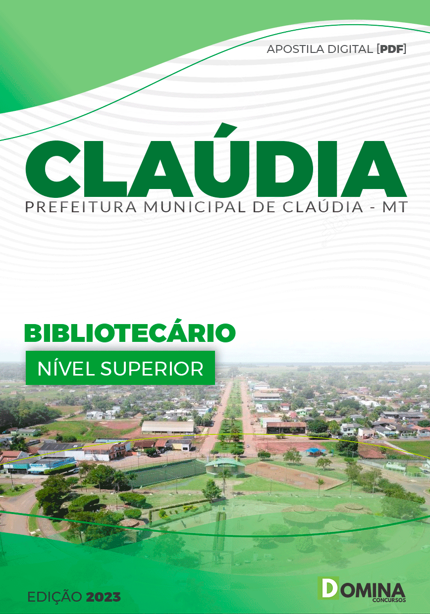 Apostila Pref Cláudia MT 2023 Bibliotecário