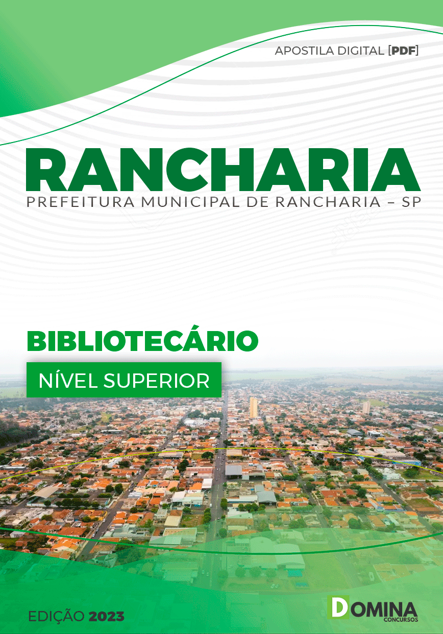 Apostila Pref Rancharia SP 2023 Bibliotecário