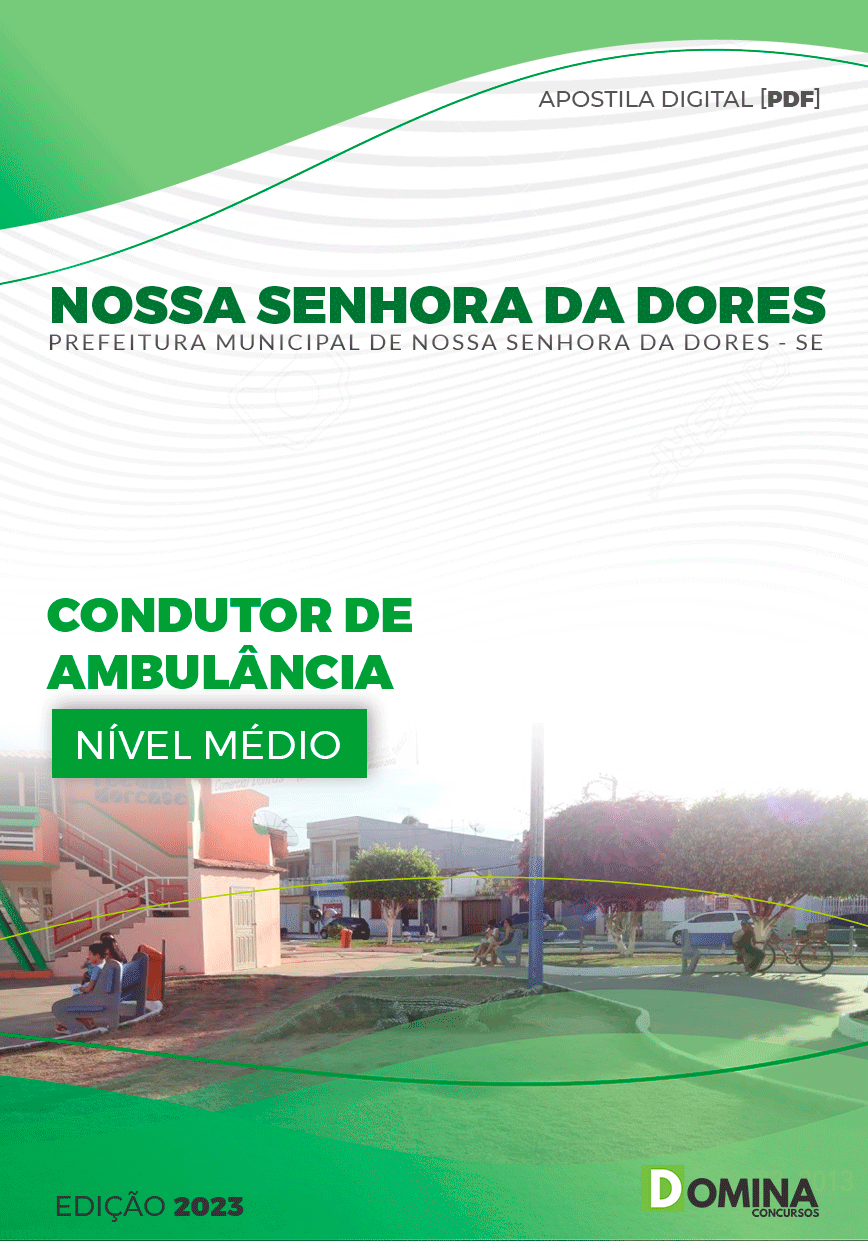 Apostila Nossa Senhora das Dores SE 2023 Condutor Ambulância