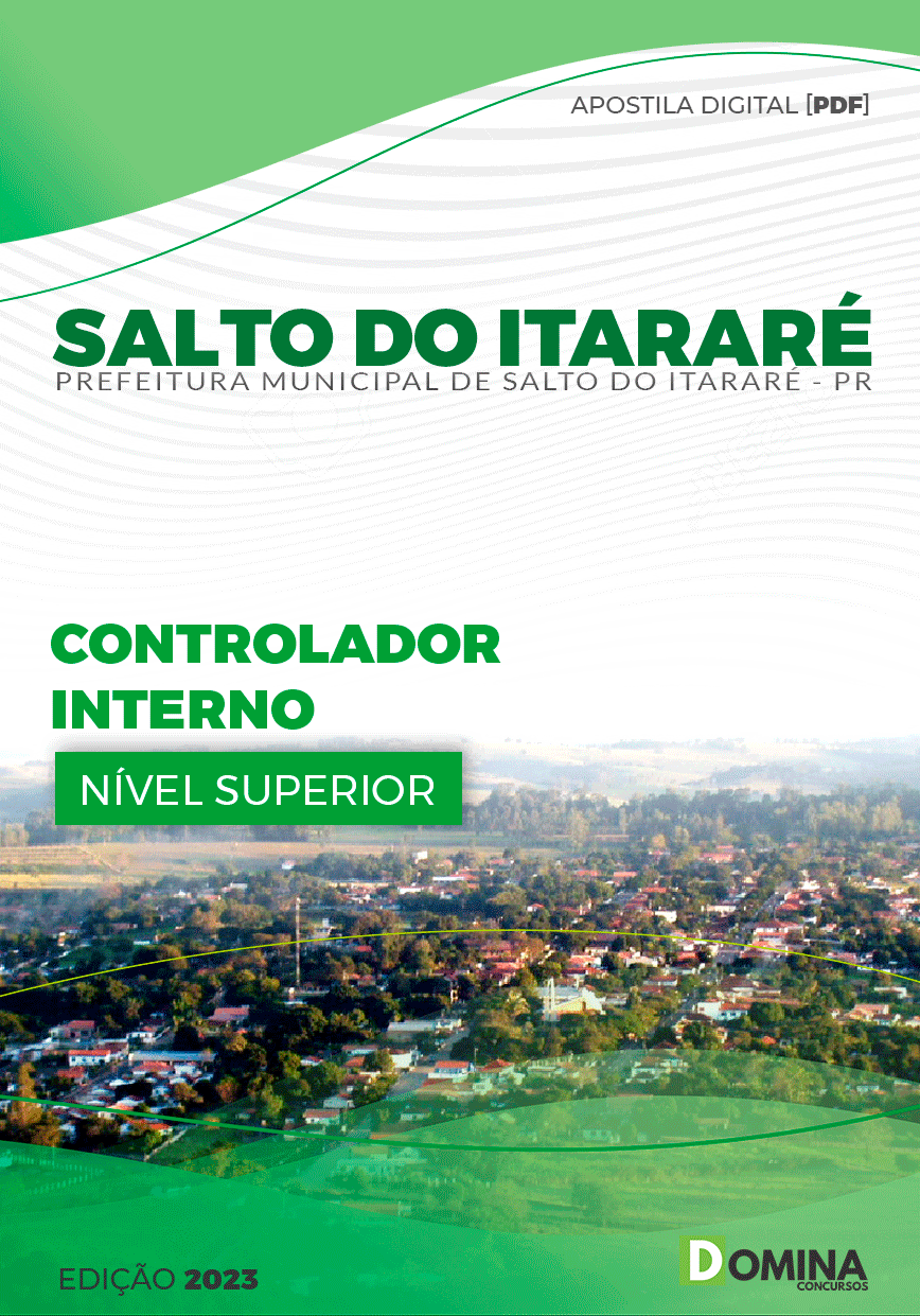 Apostila Pref Salto do Itararé PR 2023 Controlador Interno