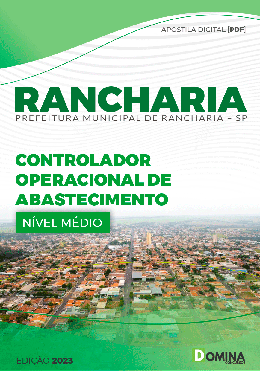 Apostila Pref Rancharia SP 2023 Controlador Operacional Abastecimento