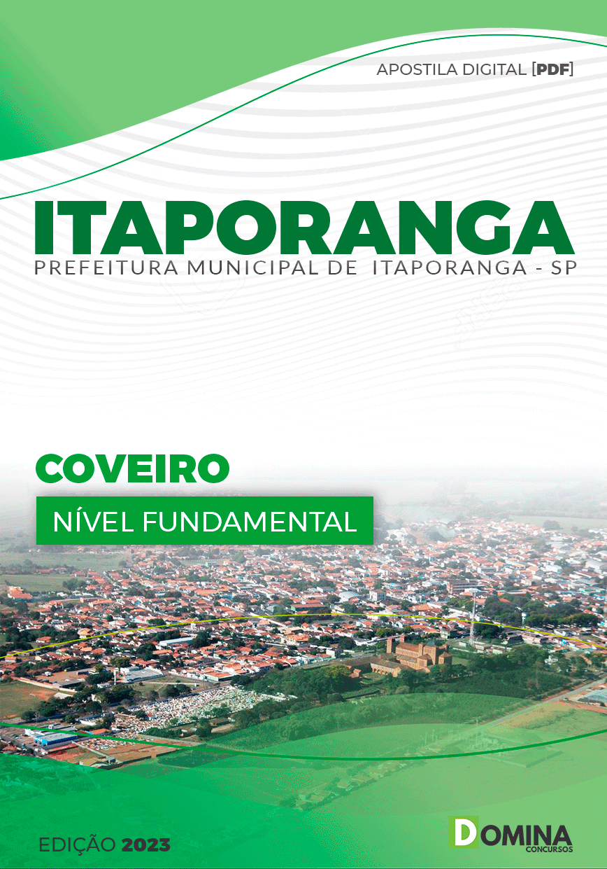 Apostila Concurso Pref Itaporanga SP 2024 Coveiro