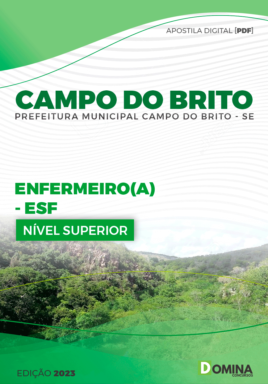 Apostila Pref Campo do Brito SE 2023 Enfermeiro ESF