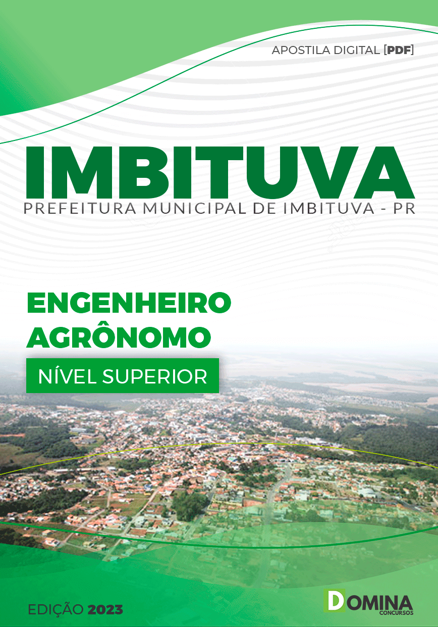 Apostila Prefeitura Imbituva PR 2023 Engenheiro Agrônomo