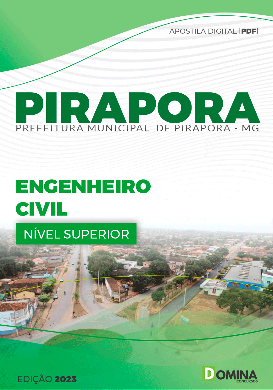 Apostila Pref Pirapora MG 2023 Engenheiro Civil