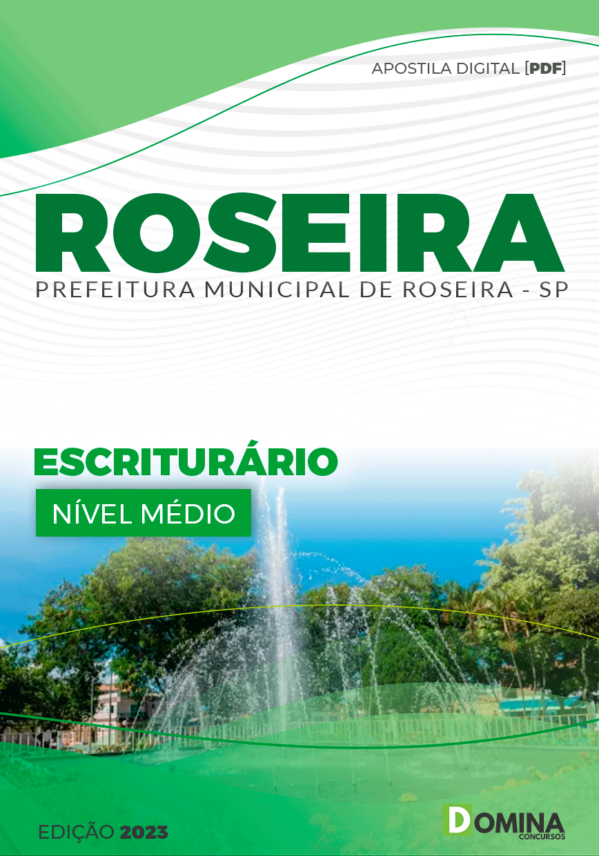 Apostila Pref Roseira SP 2023 Escriturário