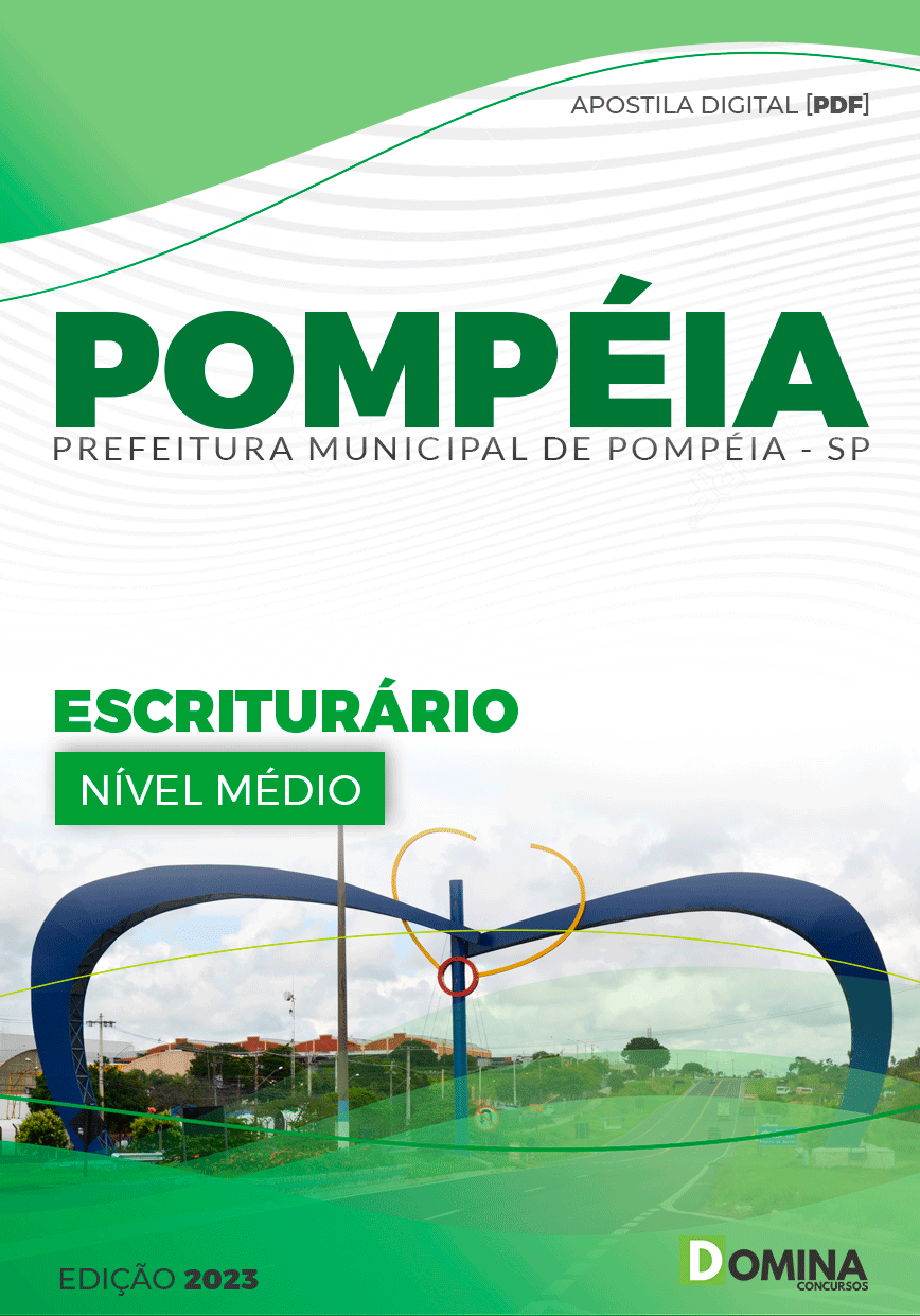 Apostila Pref Pompéia SP 2023 Escriturário
