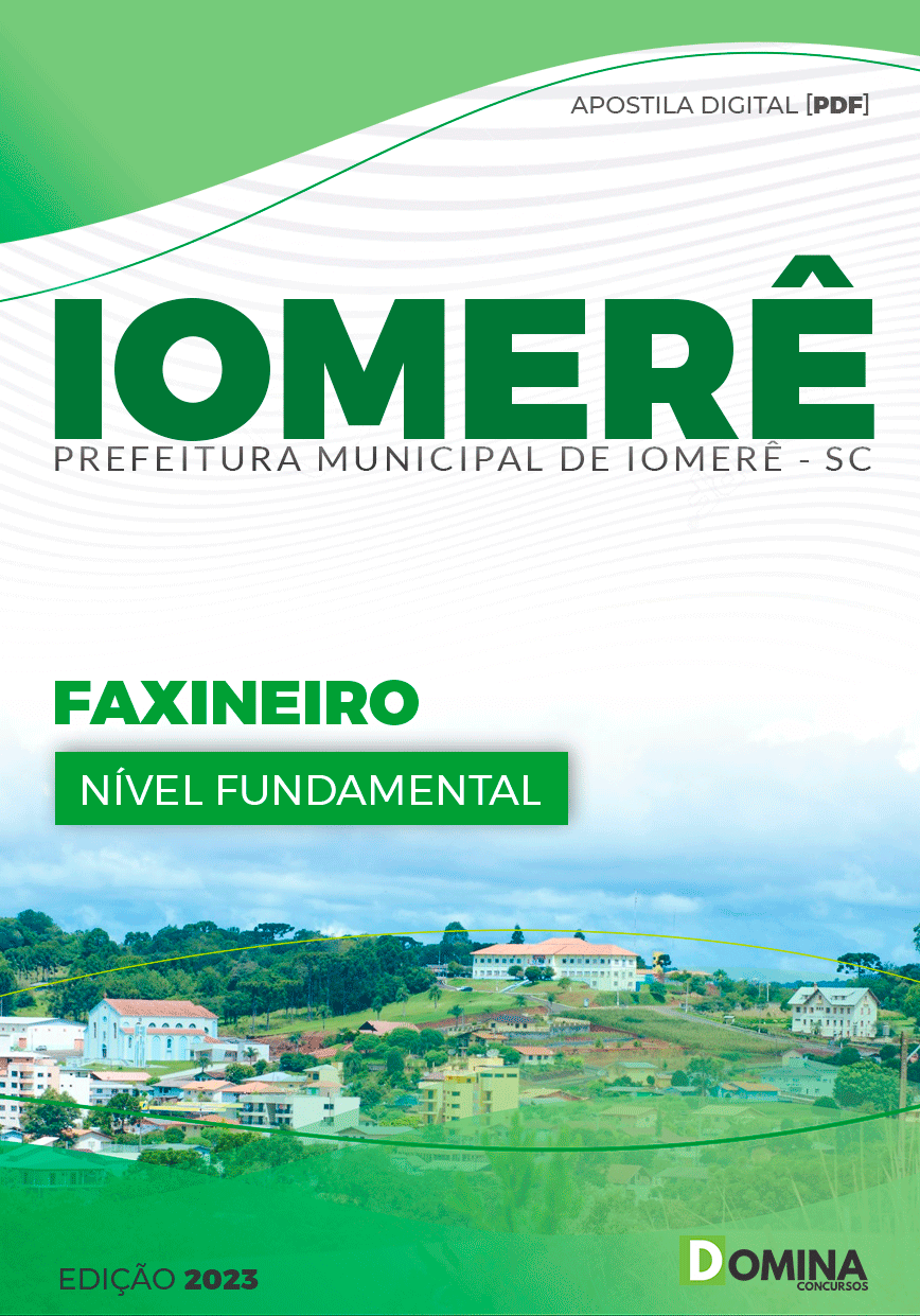 Apostila Pref Iomerê SC 2023 Faxineiro