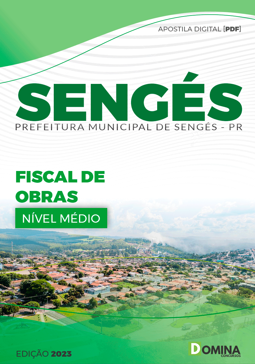 Apostila Concurso Pref Sengés PR 2023 Fiscal Obras