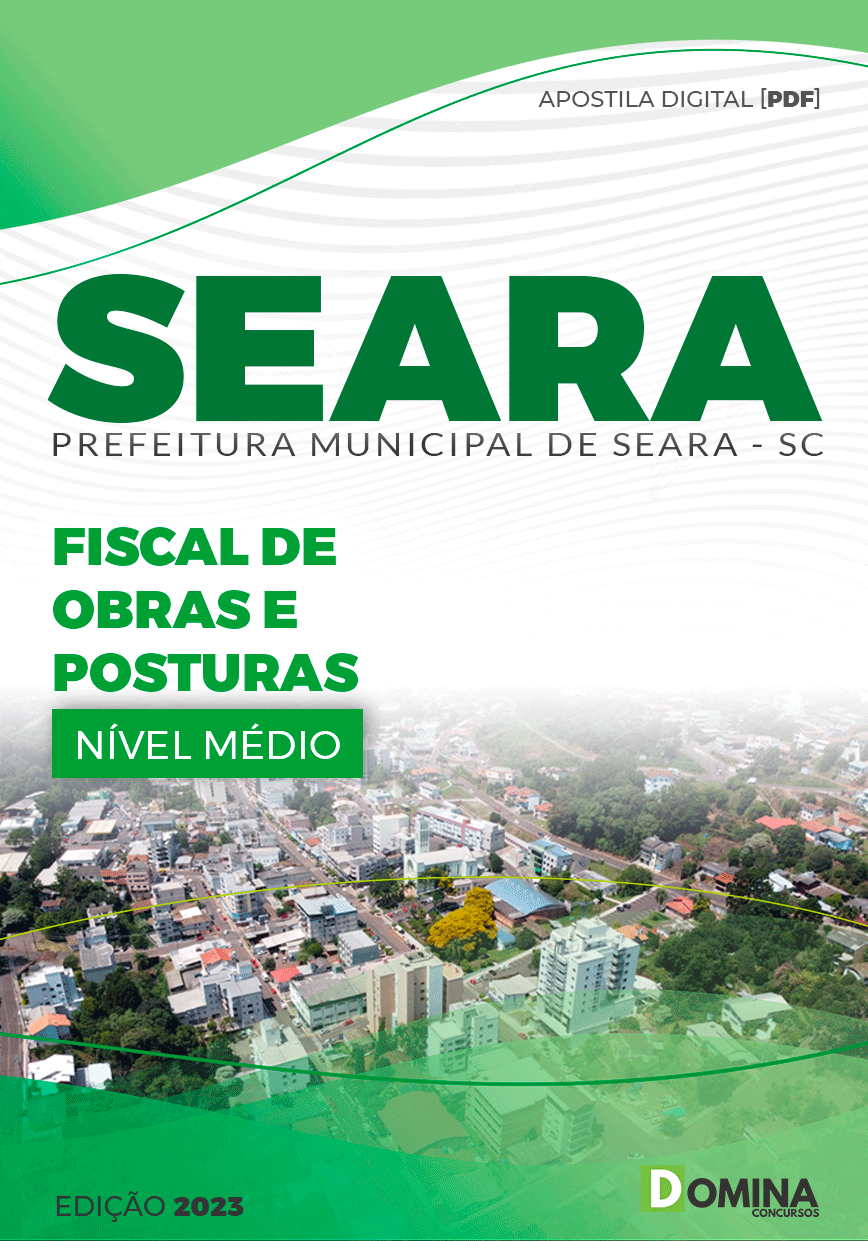 Apostila Concurso Pref Seara SC 2023 Fiscal Obras Posturas