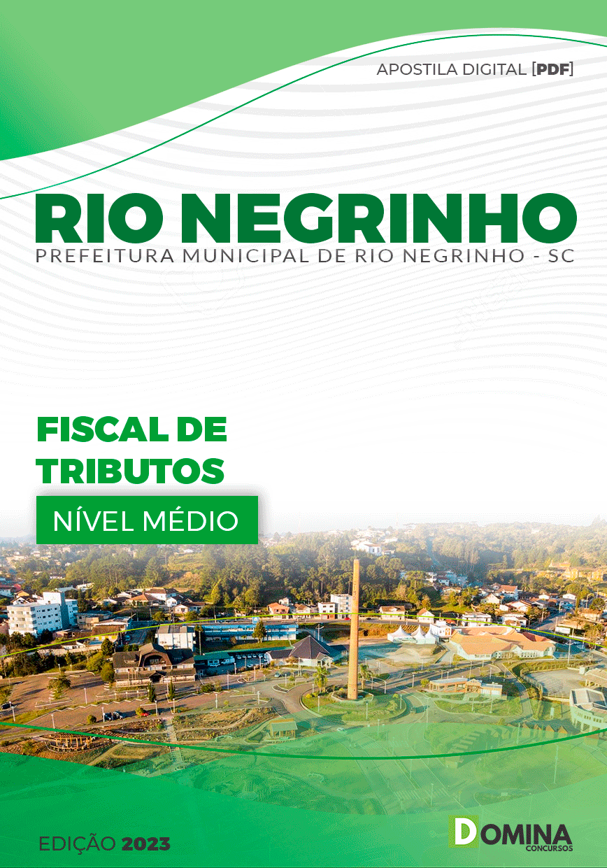 Apostila Pref Rio Negrinho SC 2023 Fiscal de Tributos