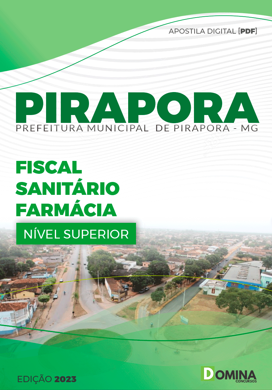 Apostila Pref Pirapora MG 2023 Fiscal Sanitário Farmácia
