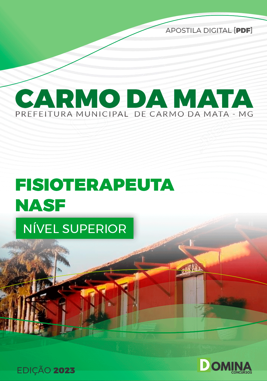 Apostila Pref Carmo da Mata MG 2023 Fisioterapeuta NASF