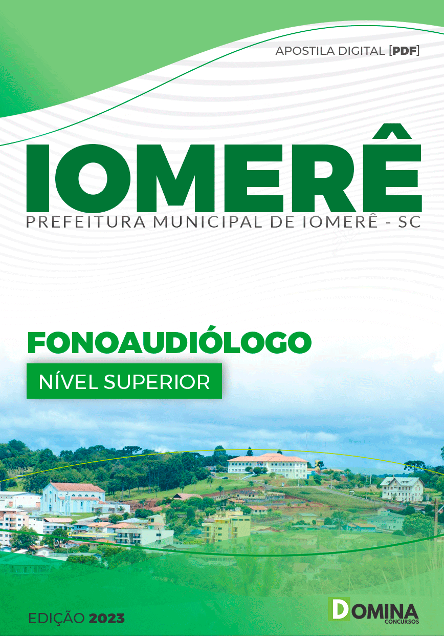 Apostila Pref Iomerê SC 2023 Fonoaudiólogo