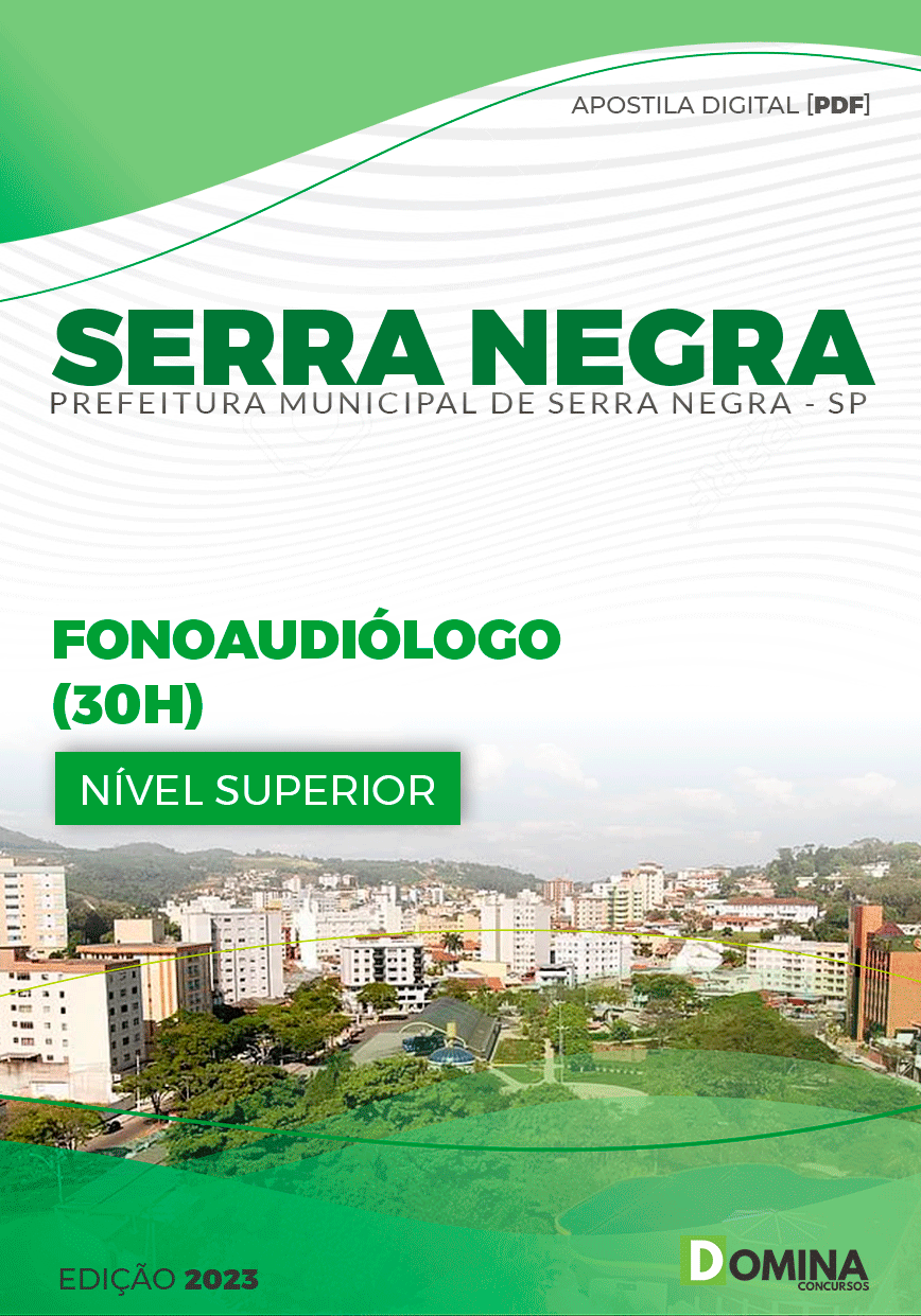 Apostila Pref Serra Negra SP 2023 Fonoaudiólogo