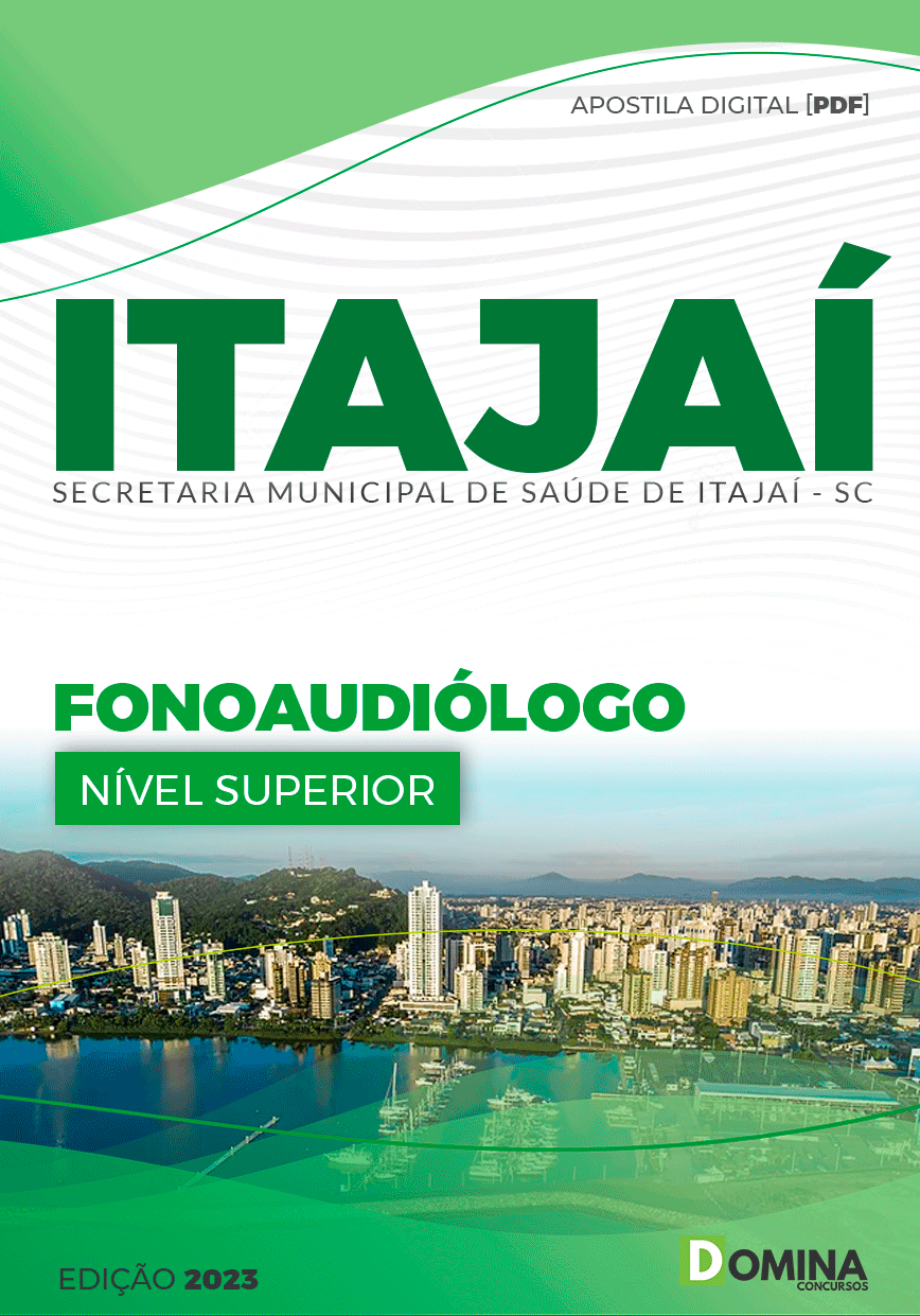 Apostila Pref Itajaí SC 2023 Fonoaudiólogo
