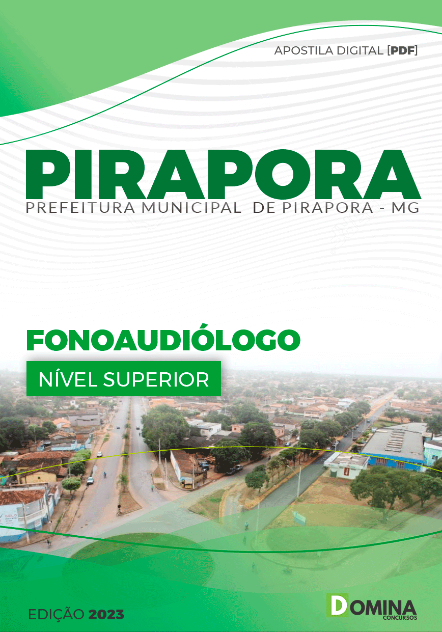 Apostila Pref Pirapora MG 2023 Fonoaudiólogo