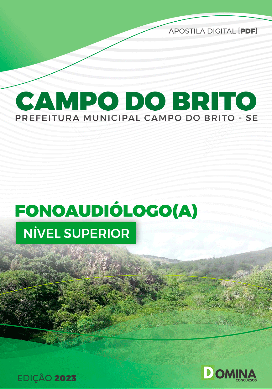 Apostila Pref Campo do Brito SE 2023 Fonoaudiólogo