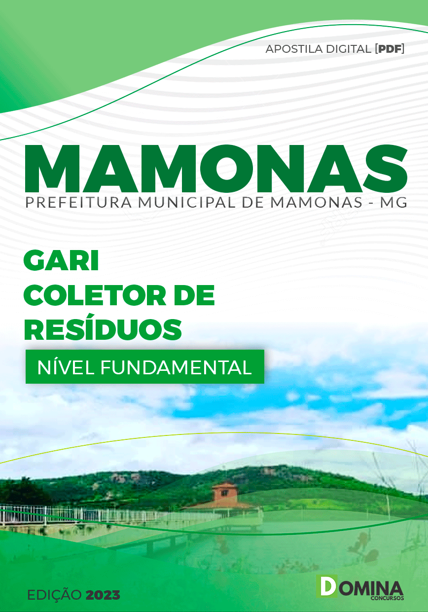 Apostila Pref Mamonas MG 2023 Gari Coletor de Resíduos