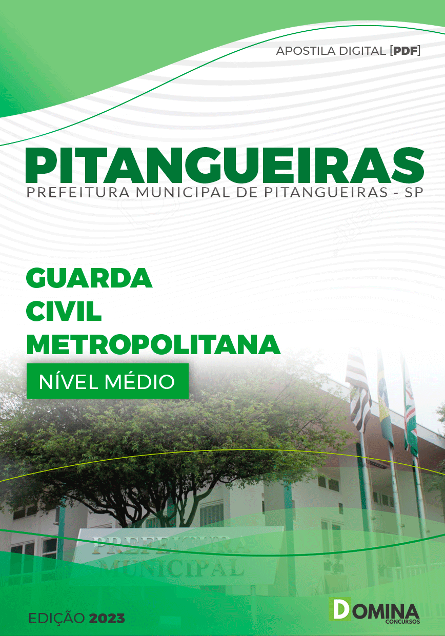 Apostila Concurso Pref Pitangueiras SP 2024 Guarda Civil